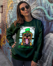 Load image into Gallery viewer, Funny Rottweiler With Green Top Hat St Patrick's Day Gift For Dog Lovers Sweatshirt
