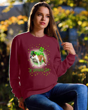 Load image into Gallery viewer, Bulldog Leprechaun Clover St Patrick's Day Gift For Dog Lovers Sweatshirt

