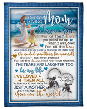 Load image into Gallery viewer, When I Was Down Turtle Daughter Gift For Mom Fleece Blanket
