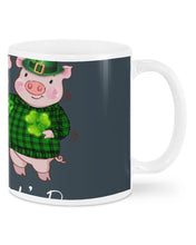 Load image into Gallery viewer, Pig Wear Plaid Shirt And Top Hat St Patrick's Day Gift Mug

