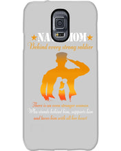 Load image into Gallery viewer, Son Gift For Navy Mom Behind Every Strong Soldier Phone case
