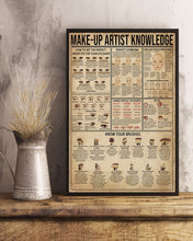 Load image into Gallery viewer, Something You Should Know About Make Up Artist Knowledge Vertical Poster
