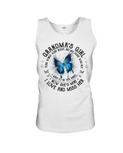 Load image into Gallery viewer, Blue Butterfly Gift For Angel Grandma Your Wings Were Ready Unisex Tank Top
