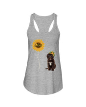 Load image into Gallery viewer, Spanish Water Dog Mimi Sunshine Dog Lovers St. Patrick's Day Printed Mug Ladies Flowy Tank
