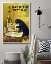 Load image into Gallery viewer, Black Cat Drink White Wine Don't Tell Me What To Do Vertical Poster
