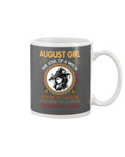 Load image into Gallery viewer, Birthday Gift For August Girl The Soul Of A Witch Mug
