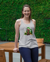 Load image into Gallery viewer, Gnome And Pitbull Coins And Pot Of Gold St Patrick's Day Gift Ladies Flowy Tank
