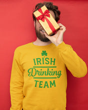 Load image into Gallery viewer, Irsih Drinking Team Green Shamrock St Patrick's Day Sweatshirt
