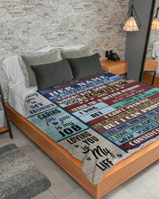 Load image into Gallery viewer, You Make Me A Better Person Custom Name Gift For Girlfriend Sherpa Blanket
