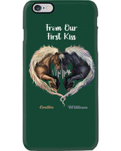 Load image into Gallery viewer, Horses From Our First Kiss Custom Name Gift For Girlfriend Phone case
