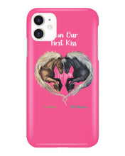 Load image into Gallery viewer, Horses From Our First Kiss Custom Name Gift For Girlfriend Phone case
