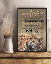 Load image into Gallery viewer, Tiger Couple Thank For Being My Great Life Partner Gift For Husband Vertical Poster
