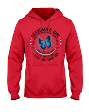 Load image into Gallery viewer, Blue Butterfly Gift For Angel Grandma Your Wings Were Ready Hoodie
