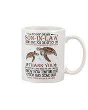 Load image into Gallery viewer, Turtle Gift For Son In Law I Gave You Gorgeous Daughter Mug
