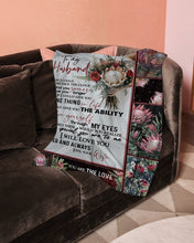 Load image into Gallery viewer, Bouquet Of Protea  Love You Longer Gift For Husband Fleece Blanket
