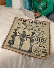 Load image into Gallery viewer, Daughter Gift For Parents You Are Appreciated Fleece Blanket
