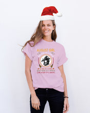 Load image into Gallery viewer, Birthday Gift For August Girl The Soul Of A Witch Guys Tee
