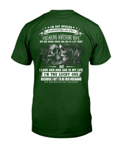 Load image into Gallery viewer, Amazing Gift For Husband She Love Me So Much Skull Guys Tee
