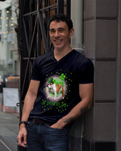Load image into Gallery viewer, Bulldog Leprechaun Clover St Patrick's Day Gift For Dog Lovers Guys V-Neck
