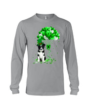 Load image into Gallery viewer, Border Collie Patrick Balloons St. Patrick's Day Color Changing Mug Unisex Long Sleeve
