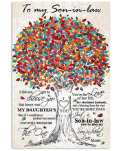 Load image into Gallery viewer, Colorful Tree The Love Of Her Life Mom Gift For Son Vertical Poster
