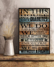 Load image into Gallery viewer, In This House WE Do Diabetes Gift For Family Vertical Poster
