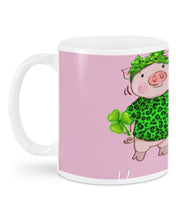 Load image into Gallery viewer, Pig Wear Plaid Shirt And Top Hat St Patrick's Day Gift Mug
