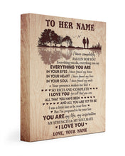 Load image into Gallery viewer, Love Everything You Are Custom Name Gift For Wife Matte Canvas
