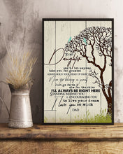 Load image into Gallery viewer, Single Tree I'll Always Be Right Here Dad Gift For Daughter In Law Vertical Poster
