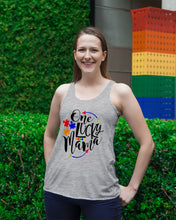 Load image into Gallery viewer, Autism One Lucky Mama Meaningful Gift For Autism Mom Ladies Flowy Tank
