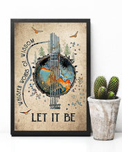 Load image into Gallery viewer, Let It Be Guitar Hippie Meaningful Gift For Guitar Player Vertical Poster
