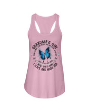 Load image into Gallery viewer, Blue Butterfly Gift For Angel Grandma Your Wings Were Ready Ladies Flowy Tank
