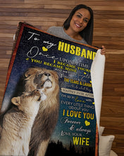 Load image into Gallery viewer, Through Both The Tears And Laughter Gift For Husband Sherpa Blanket

