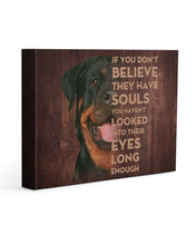 Load image into Gallery viewer, Rottweiler Looked Into Their Eyes Gift For Dog Lovers Matte Canvas
