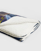 Load image into Gallery viewer, I'm Not Perfect Black And White Wolves Gift For Wife Sherpa Blanket
