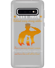 Load image into Gallery viewer, Son Gift For Navy Mom Behind Every Strong Soldier Phone case
