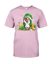 Load image into Gallery viewer, Gnome Pot Of Gold Shamrock St. Patrick's Day Printed Mug Guys Tee

