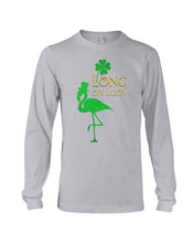 Load image into Gallery viewer, Flamingo Long On Luck Green St. Patrick's Day Printed Mug Unisex Long Sleeve
