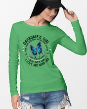 Load image into Gallery viewer, Blue Butterfly Gift For Angel Grandma Your Wings Were Ready Unisex Long Sleeve
