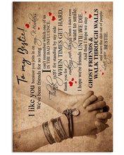 Load image into Gallery viewer, Walk Through Walls Hand In Hand Gift For Bestie Vertical Poster
