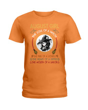 Load image into Gallery viewer, Birthday Gift For August Girl The Soul Of A Witch Ladies Tee
