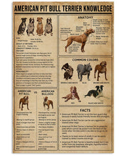 Load image into Gallery viewer, Something You Should Know About American Pit Bull Terrier Knowledge Vertical Poster
