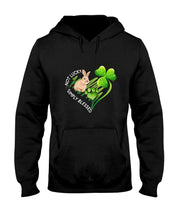Load image into Gallery viewer, Rabbit Not Lucky Simply Blessed Heart Clover St Patrick's Day Gift Hoodie
