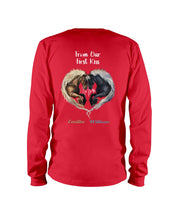 Load image into Gallery viewer, Horses From Our First Kiss Custom Name Gift For Girlfriend Unisex Long Sleeve
