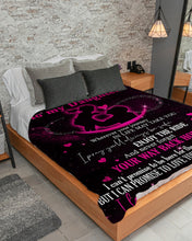Load image into Gallery viewer, Pink Dad Gift For Daughter You Will Always Be Safe Sherpa Blanket
