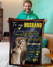 Load image into Gallery viewer, Through Both The Tears And Laughter Gift For Husband Fleece Blanket
