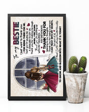 Load image into Gallery viewer, Gift For Bestie I Just Want To Thank You For Being There For Me Vertical Poster
