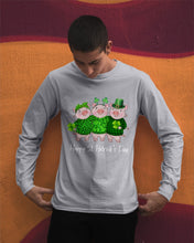 Load image into Gallery viewer, Pig Wear Plaid Shirt And Top Hat St Patrick's Day Gift Unisex Long Sleeve
