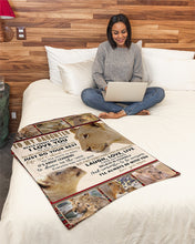 Load image into Gallery viewer, Just Do Your Best Lion Mom Gift For Daughter Fleece Blanket
