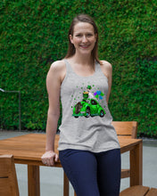 Load image into Gallery viewer, Labrador Green Car Pot Of Gold St Patrick's Day Gift For Dog Lovers Ladies Flowy Tank

